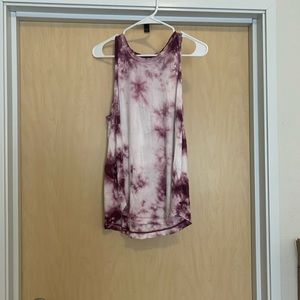 purple tie dye tank